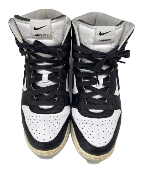 NIKE（ナイキ）NIKE (ナイキ) NIKE DUNK HIGH NIKE AMBUSH ハイカットスニーカー ホワイト×ブラック サイズ:27.5の古着・服飾アイテム