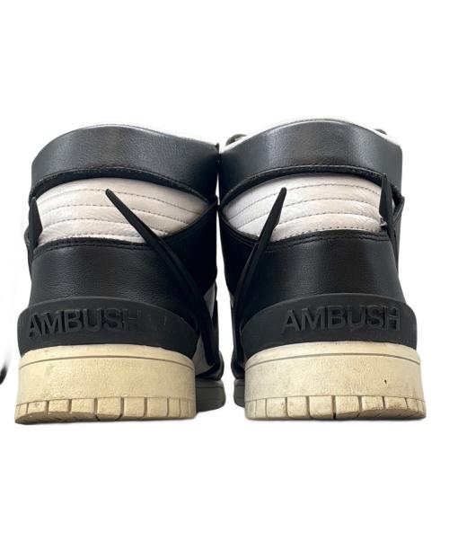 NIKE（ナイキ）NIKE (ナイキ) NIKE DUNK HIGH NIKE AMBUSH ハイカットスニーカー ホワイト×ブラック サイズ:27.5の古着・服飾アイテム