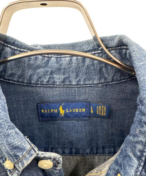 RALPH LAUREN（ラルフローレン）RALPH LAUREN (ラルフローレン) RALPH LAUREN　長袖ワンピース インディゴ サイズ:Ｌの古着・服飾アイテム