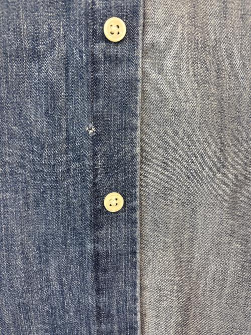 POLO RALPH LAUREN（ポロ・ラルフローレン）POLO RALPH LAUREN (ポロ・ラルフローレン) POLO RALPH LAUREN ボウタイデニムシャツ 長袖シャツ インディゴ サイズ:4の古着・服飾アイテム