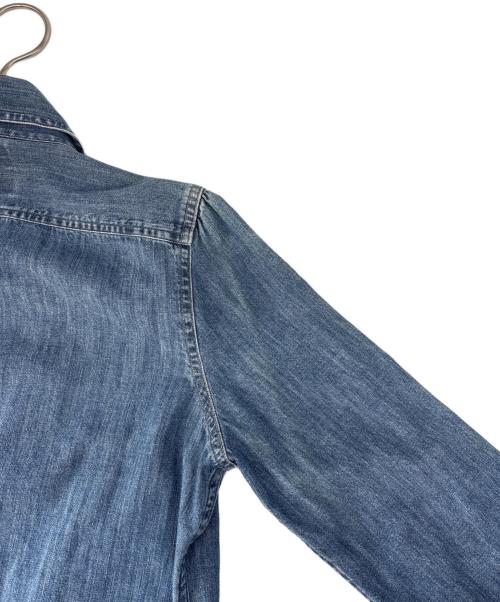 POLO RALPH LAUREN（ポロ・ラルフローレン）POLO RALPH LAUREN (ポロ・ラルフローレン) POLO RALPH LAUREN ボウタイデニムシャツ 長袖シャツ インディゴ サイズ:4の古着・服飾アイテム