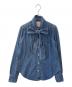 POLO RALPH LAUREN（ポロ・ラルフローレン）の古着「POLO RALPH LAUREN ボウタイデニムシャツ 長袖シャツ」｜インディゴ