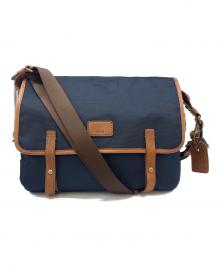 TUMI（トゥミ）の古着「TUMI　メッセンジャーバッグ」｜ネイビー×ブラウン