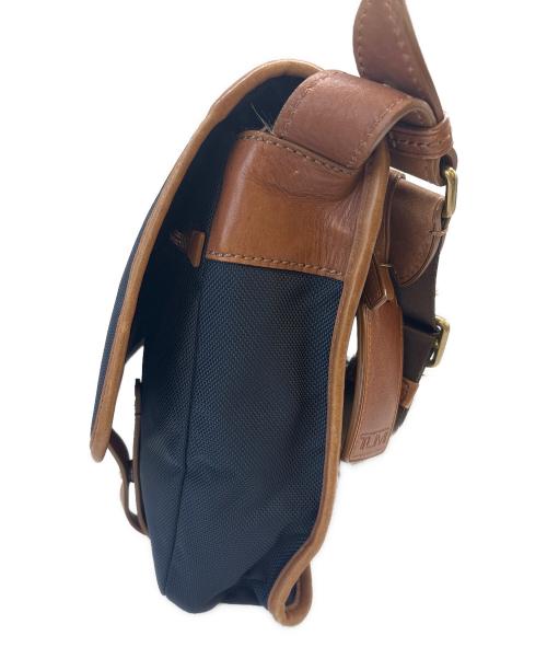 TUMI（トゥミ）TUMI (トゥミ) TUMI　メッセンジャーバッグ ネイビー×ブラウンの古着・服飾アイテム