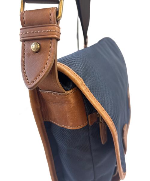 TUMI（トゥミ）TUMI (トゥミ) TUMI　メッセンジャーバッグ ネイビー×ブラウンの古着・服飾アイテム