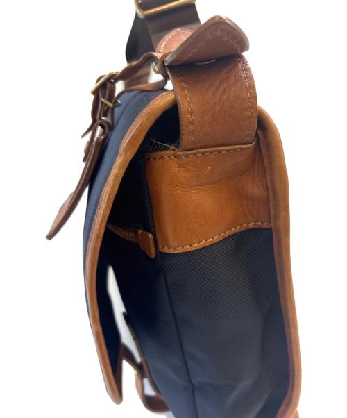 TUMI（トゥミ）TUMI (トゥミ) TUMI　メッセンジャーバッグ ネイビー×ブラウンの古着・服飾アイテム