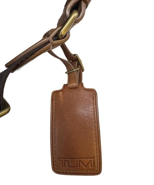 TUMI（トゥミ）TUMI (トゥミ) TUMI　メッセンジャーバッグ ネイビー×ブラウンの古着・服飾アイテム