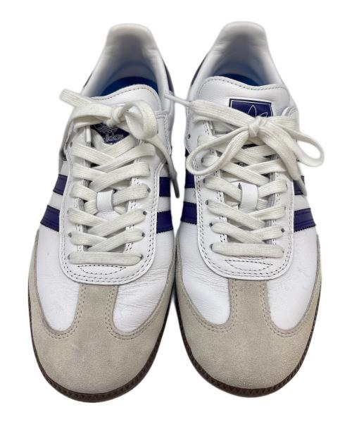 adidas Originals（アディダスオリジナル）adidas Originals (アディダスオリジナル) adidas originals　SAMBA ADV　ローカットスニーカー ホワイト×パープル サイズ:26.5の古着・服飾アイテム