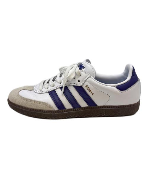 adidas Originals（アディダスオリジナル）adidas Originals (アディダスオリジナル) adidas originals　SAMBA ADV　ローカットスニーカー ホワイト×パープル サイズ:26.5の古着・服飾アイテム