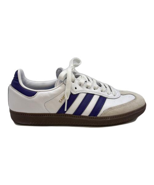 adidas Originals（アディダスオリジナル）adidas Originals (アディダスオリジナル) adidas originals　SAMBA ADV　ローカットスニーカー ホワイト×パープル サイズ:26.5の古着・服飾アイテム