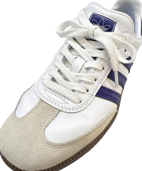 adidas Originals（アディダスオリジナル）adidas Originals (アディダスオリジナル) adidas originals　SAMBA ADV　ローカットスニーカー ホワイト×パープル サイズ:26.5の古着・服飾アイテム