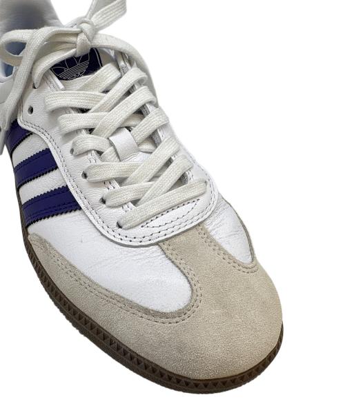 adidas Originals（アディダスオリジナル）adidas Originals (アディダスオリジナル) adidas originals　SAMBA ADV　ローカットスニーカー ホワイト×パープル サイズ:26.5の古着・服飾アイテム