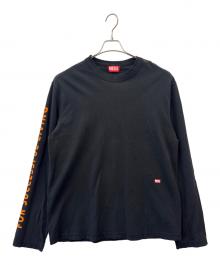 DIESEL（ディーゼル）の古着「DIESEL　長袖カットソー」｜ブラック