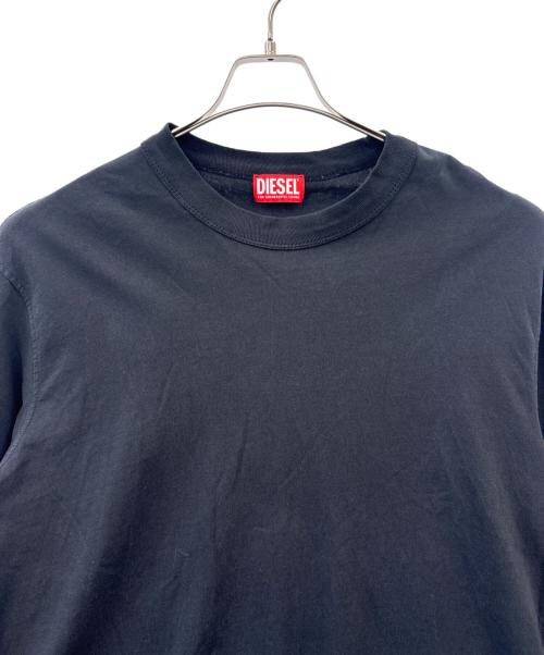 DIESEL（ディーゼル）DIESEL (ディーゼル) DIESEL　長袖カットソー ブラック サイズ:Ｌの古着・服飾アイテム