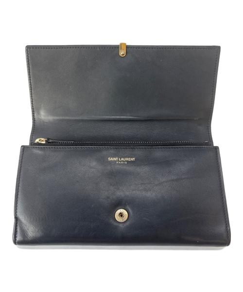 Saint Laurent Paris（サンローランパリ）Saint Laurent Paris (サンローランパリ) Saint Laurent Paris　長財布 ブラックの古着・服飾アイテム