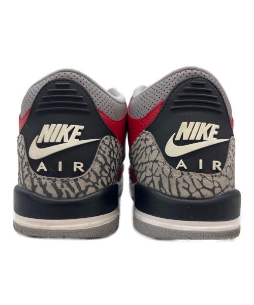 NIKE（ナイキ）NIKE (ナイキ) NIKE GS Air Jordan 3 Retro SE  ローカットスニーカー レッド×グレー サイズ:25.0の古着・服飾アイテム