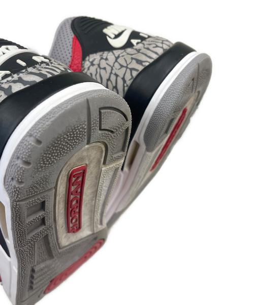 NIKE（ナイキ）NIKE (ナイキ) NIKE GS Air Jordan 3 Retro SE  ローカットスニーカー レッド×グレー サイズ:25.0の古着・服飾アイテム