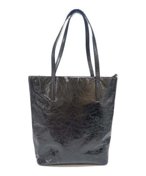 MICHAEL KORS（マイケル・コース）MICHAEL KORS (マイケル・コース) MICHAEL KORS　2WAY Emry Large Crinkled-Leather Tote Bag　トートバッグ ブラックの古着・服飾アイテム