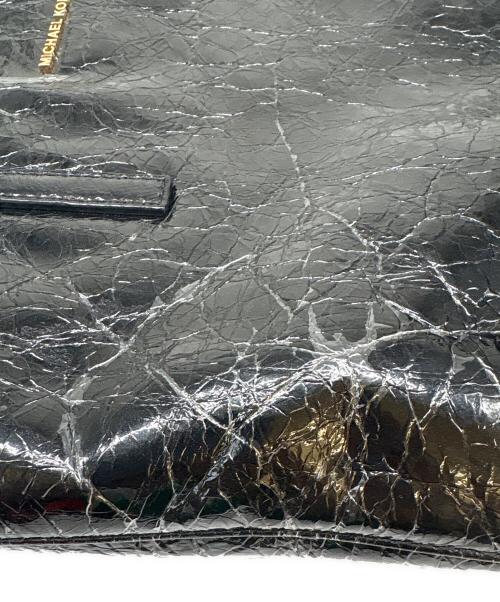 MICHAEL KORS（マイケル・コース）MICHAEL KORS (マイケル・コース) MICHAEL KORS　2WAY Emry Large Crinkled-Leather Tote Bag　トートバッグ ブラックの古着・服飾アイテム