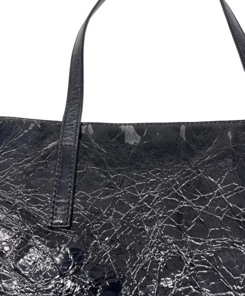 MICHAEL KORS（マイケル・コース）MICHAEL KORS (マイケル・コース) MICHAEL KORS　2WAY Emry Large Crinkled-Leather Tote Bag　トートバッグ ブラックの古着・服飾アイテム