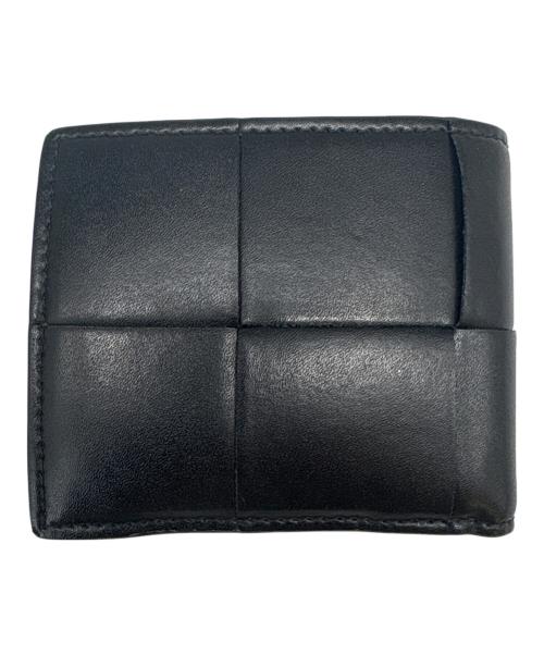 BOTTEGA VENETA（ボッテガベネタ）BOTTEGA VENETA (ボッテガベネタ) BOTTEGA VENETA   カセット  2つ折り財布 ブラックの古着・服飾アイテム