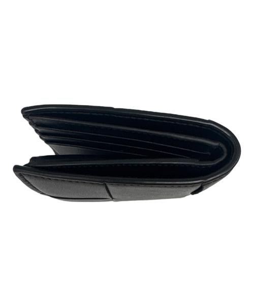 BOTTEGA VENETA（ボッテガベネタ）BOTTEGA VENETA (ボッテガベネタ) BOTTEGA VENETA   カセット  2つ折り財布 ブラックの古着・服飾アイテム
