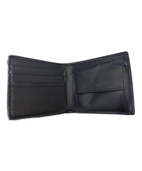 BOTTEGA VENETA（ボッテガベネタ）BOTTEGA VENETA (ボッテガベネタ) BOTTEGA VENETA   カセット  2つ折り財布 ブラックの古着・服飾アイテム