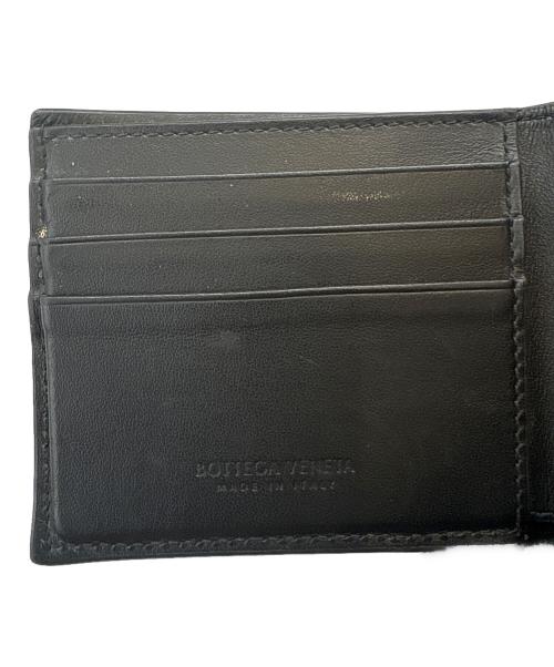 BOTTEGA VENETA（ボッテガベネタ）BOTTEGA VENETA (ボッテガベネタ) BOTTEGA VENETA   カセット  2つ折り財布 ブラックの古着・服飾アイテム