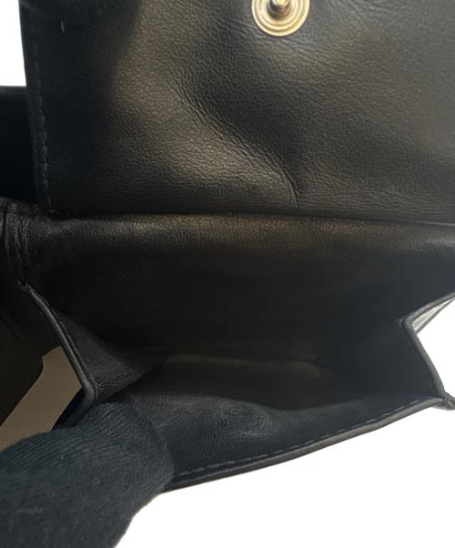 BOTTEGA VENETA（ボッテガベネタ）BOTTEGA VENETA (ボッテガベネタ) BOTTEGA VENETA   カセット  2つ折り財布 ブラックの古着・服飾アイテム
