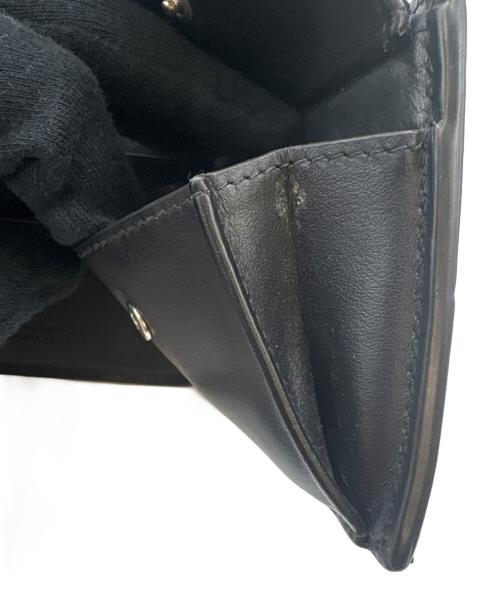 BOTTEGA VENETA（ボッテガベネタ）BOTTEGA VENETA (ボッテガベネタ) BOTTEGA VENETA   カセット  2つ折り財布 ブラックの古着・服飾アイテム