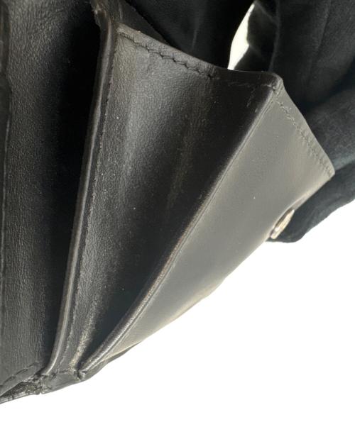 BOTTEGA VENETA（ボッテガベネタ）BOTTEGA VENETA (ボッテガベネタ) BOTTEGA VENETA   カセット  2つ折り財布 ブラックの古着・服飾アイテム