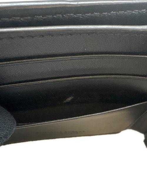 BOTTEGA VENETA（ボッテガベネタ）BOTTEGA VENETA (ボッテガベネタ) BOTTEGA VENETA   カセット  2つ折り財布 ブラックの古着・服飾アイテム