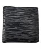LOUIS VUITTONルイ ヴィトン）の古着「LOUIS VUITTON ポルト ビエ カルト クレディ モネ 2つ折り財布」｜ブラック