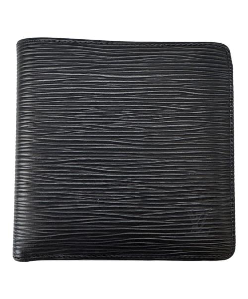 LOUIS VUITTON（ルイ ヴィトン）LOUIS VUITTON (ルイ ヴィトン) LOUIS VUITTON ポルト ビエ カルト クレディ モネ 2つ折り財布 ブラックの古着・服飾アイテム