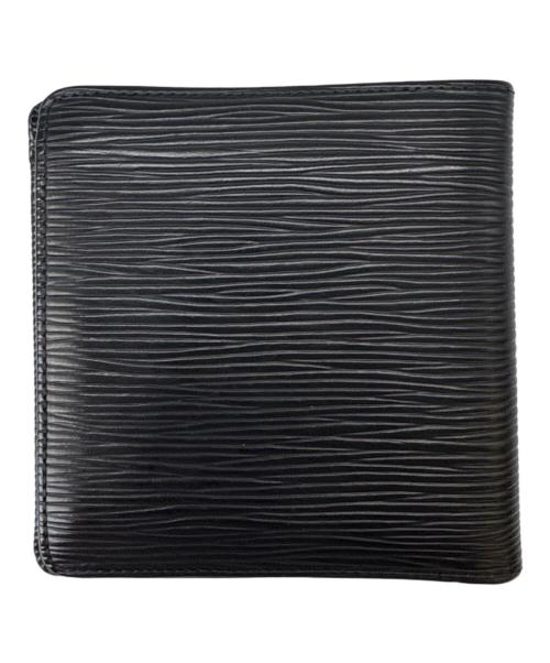LOUIS VUITTON（ルイ ヴィトン）LOUIS VUITTON (ルイ ヴィトン) LOUIS VUITTON ポルト ビエ カルト クレディ モネ 2つ折り財布 ブラックの古着・服飾アイテム