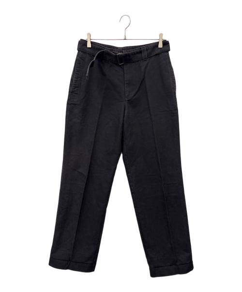 MHL（エムエイチエル）MHL (エムエイチエル) MHL　ベルベッドパンツ ブラック サイズ:Lの古着・服飾アイテム