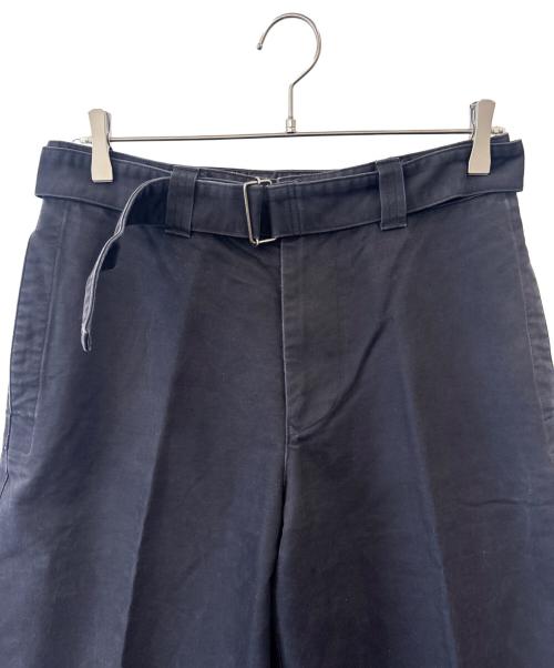 MHL（エムエイチエル）MHL (エムエイチエル) MHL　ベルベッドパンツ ブラック サイズ:Lの古着・服飾アイテム