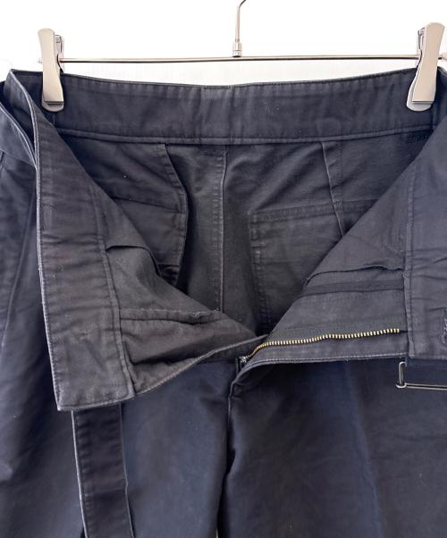 MHL（エムエイチエル）MHL (エムエイチエル) MHL　ベルベッドパンツ ブラック サイズ:Lの古着・服飾アイテム