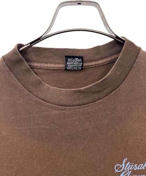 stussy（ステューシー）stussy (ステューシー) stussy　Studebaker Champion　半袖Tシャツ ブラウン サイズ:Mの古着・服飾アイテム