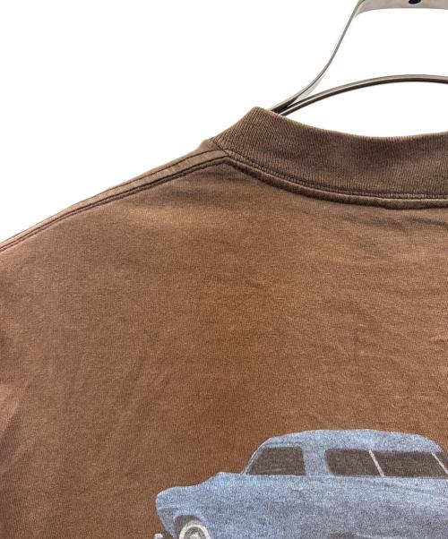 stussy（ステューシー）stussy (ステューシー) stussy　Studebaker Champion　半袖Tシャツ ブラウン サイズ:Mの古着・服飾アイテム