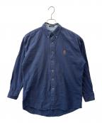 CHAPS RALPH LAURENチャップス ラルフローレン）の古着「CHAPS RALPH LAUREN　長袖シャツ」｜ネイビー