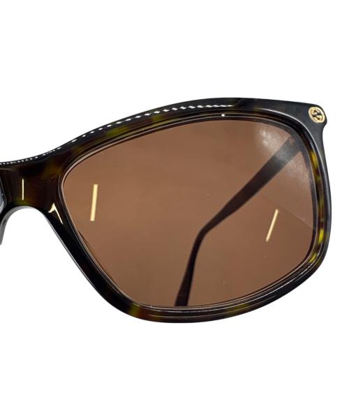GUCCI（グッチ）GUCCI (グッチ) GUCCI　ハバナ　サングラス ブラウンの古着・服飾アイテム