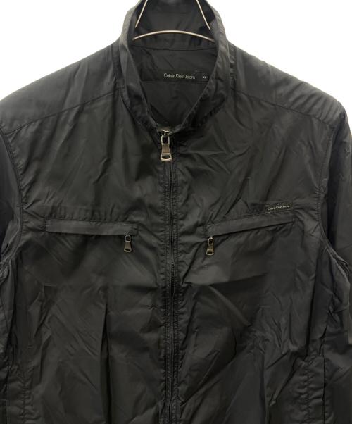 Calvin Klein Jeans（カルバンクラインジーンズ）Calvin Klein Jeans (カルバンクラインジーンズ) Calvin Klein Jeans　ナイロンジャケット ブラック サイズ:XLの古着・服飾アイテム