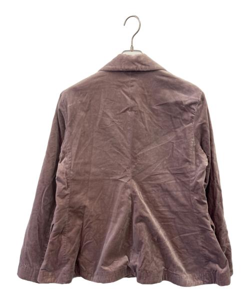 Vivienne Westwood（ヴィヴィアンウエストウッド）Vivienne Westwood (ヴィヴィアンウエストウッド) Vivienne Westwood　ダブルブレストベロアラブジャケット パープル サイズ:38の古着・服飾アイテム