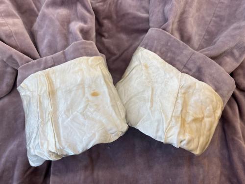 Vivienne Westwood（ヴィヴィアンウエストウッド）Vivienne Westwood (ヴィヴィアンウエストウッド) Vivienne Westwood　ダブルブレストベロアラブジャケット パープル サイズ:38の古着・服飾アイテム