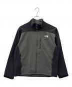 THE NORTH FACEザ ノース フェイス）の古着「THE NORTH FACE　ソフトシェルジャケット」｜グレー×ブラック