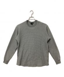 THE NORTH FACE（ザ ノース フェイス）の古着「ロングスリーブウォームワッフルクルー」｜グレー