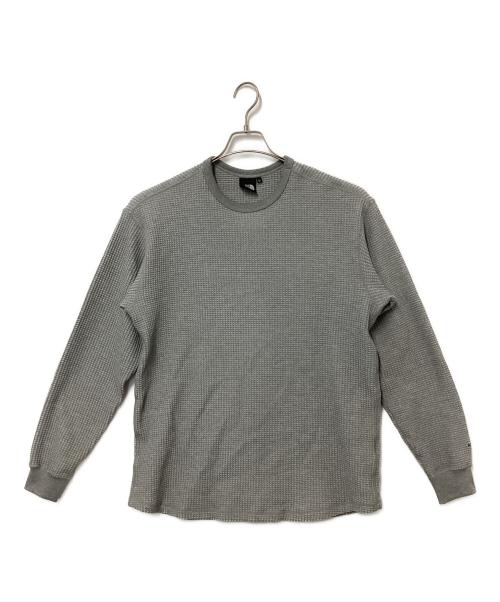THE NORTH FACE（ザ ノース フェイス）THE NORTH FACE (ザ ノース フェイス) ロングスリーブウォームワッフルクルー グレー サイズ:Lの古着・服飾アイテム