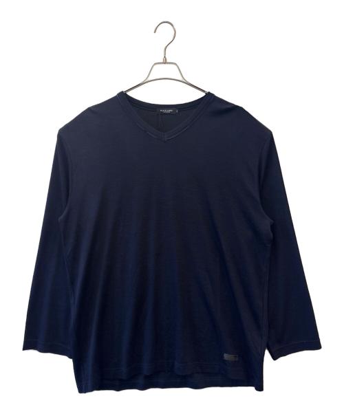 BLACK LABEL CRESTBRIDGE（ブラックレーベル クレストブリッジ）BLACK LABEL CRESTBRIDGE (ブラックレーベル クレストブリッジ) BLACK LABEL CRESTBRIDGE　長袖カットソー ネイビー サイズ:４Ｌの古着・服飾アイテム