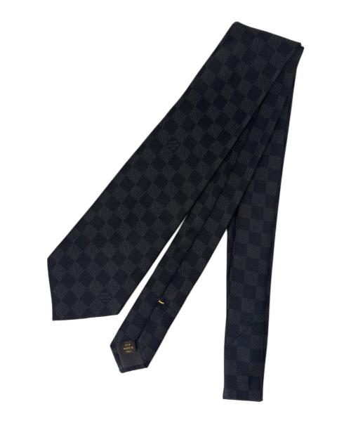 LOUIS VUITTON（ルイ ヴィトン）LOUIS VUITTON (ルイ ヴィトン) LOUIS VUITTON　ネクタイ ブラック×グレー サイズ:不明の古着・服飾アイテム